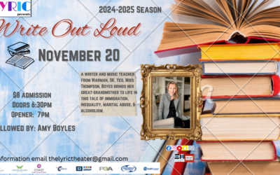 Write Out Loud with Author Amy Boyes