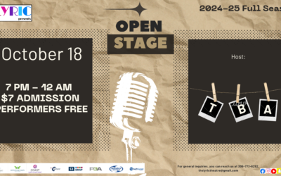 Open Stage Season Opener @ The Lyric Theatre Host TBA