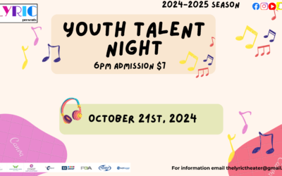 Youth Talent Night Season Opener @ The Lyric Theatre Host Glenna Switzer