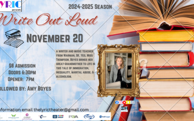 Write Out Loud with Author Amy Boyes’